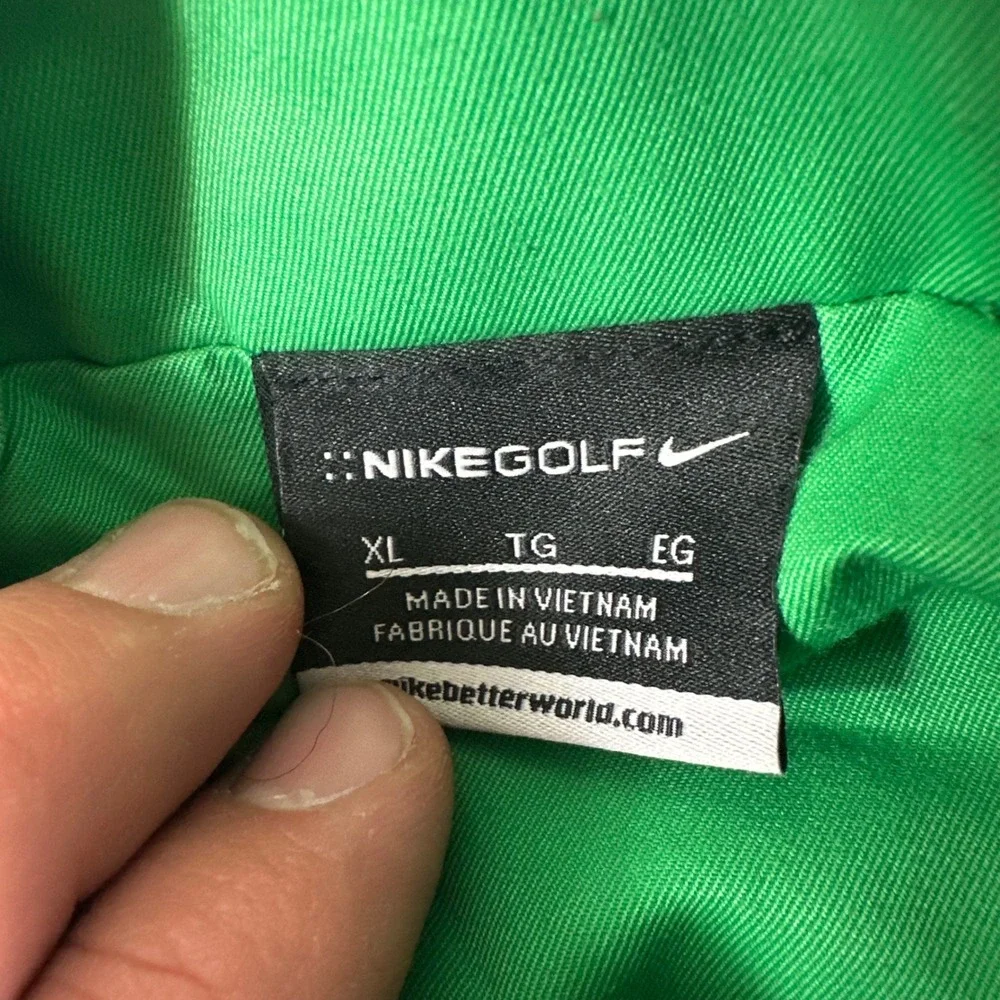 Nike Golf Men's Green‎ Full Zip Track Jacket XL